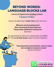 Görseli Galeri görüntüleyiciye yükleyin, Grup Çalışması- 3. Grup 7 Şubat & 14 Mart